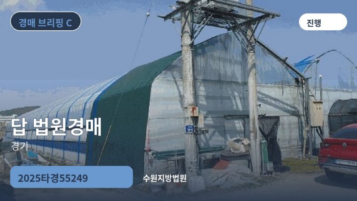 경기 답 법원경매 | 2025타경55249