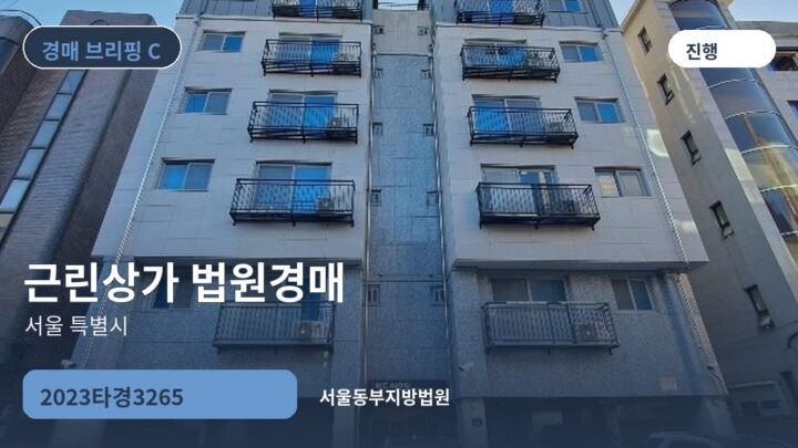 서울 특별시 근린상가 법원경매 | 2023타경3265