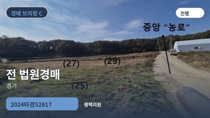 경기 전 법원경매 | 2024타경52817