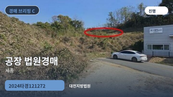 세종 공장 법원경매 | 2024타경121272
