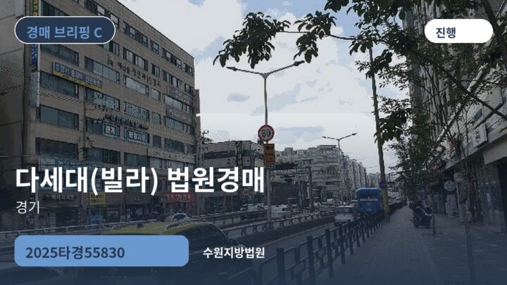 경기 다세대(빌라) 법원경매 | 2025타경55830