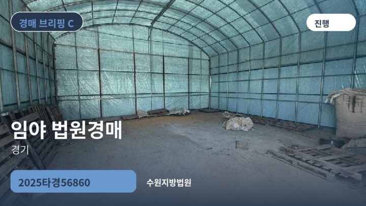 경기 임야 법원경매 | 2025타경56860