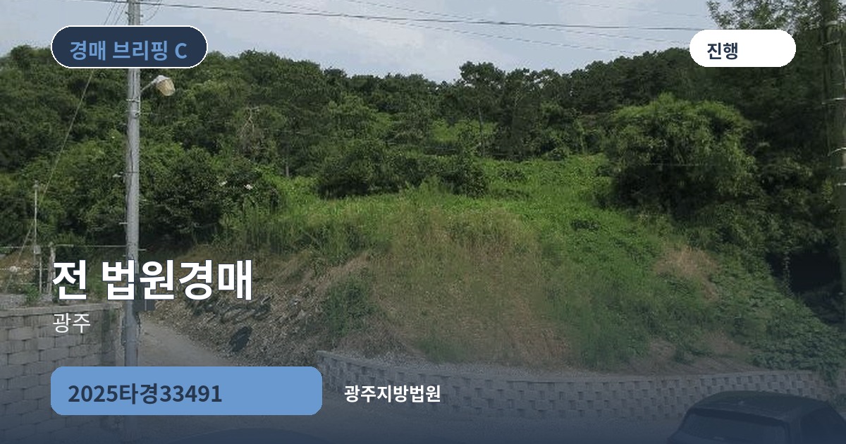 광주지방법원 2025타경33491 전 경매 대표 이미지