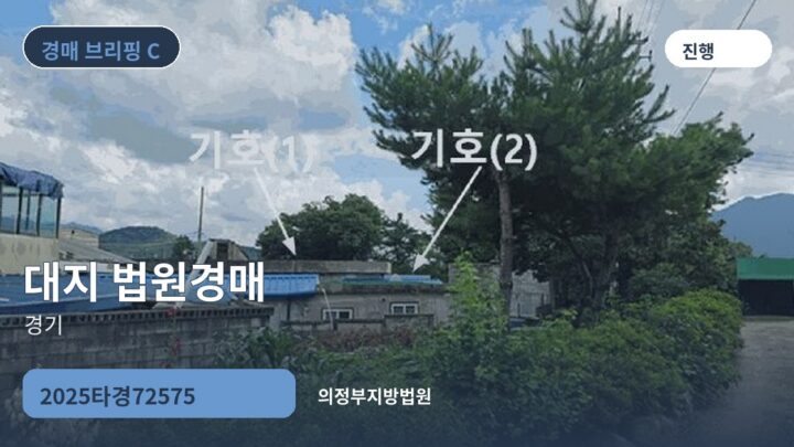 경기 대지 법원경매 | 2025타경72575